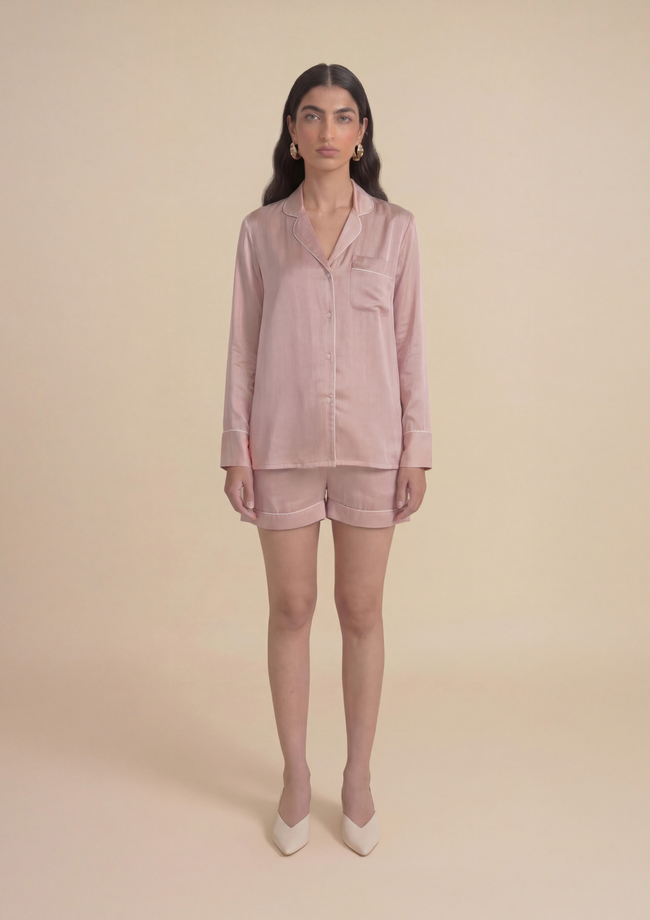 The Blush Rose Shorts Set
