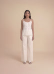 Ivory Schiffli Lounge Set