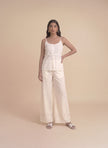 Ivory Schiffli Lounge Set