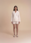 Ivory Schiffli Shorts Set