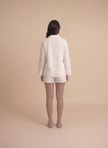 Ivory Schiffli Shorts Set