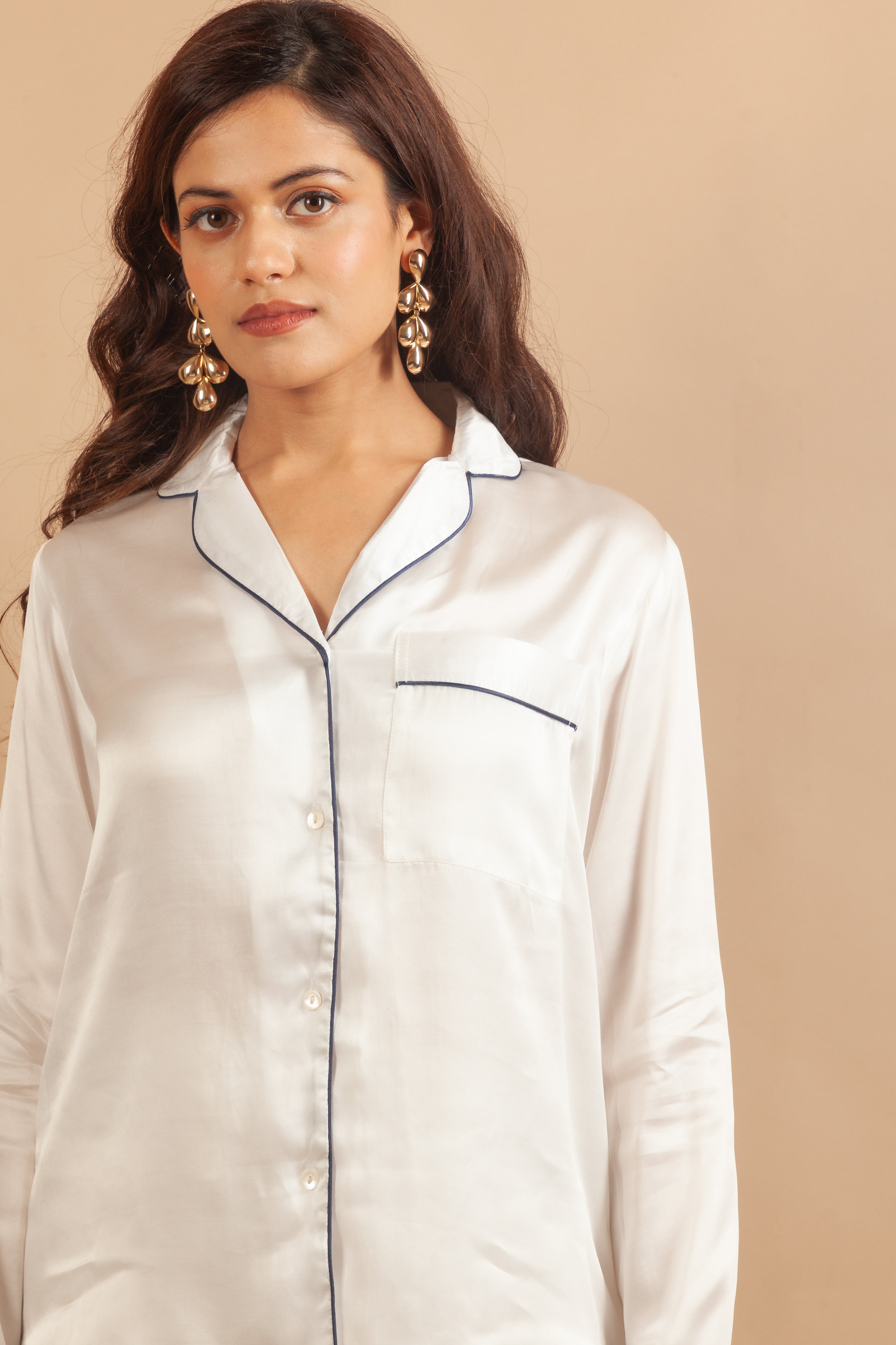 The Pearl White Pajama Set