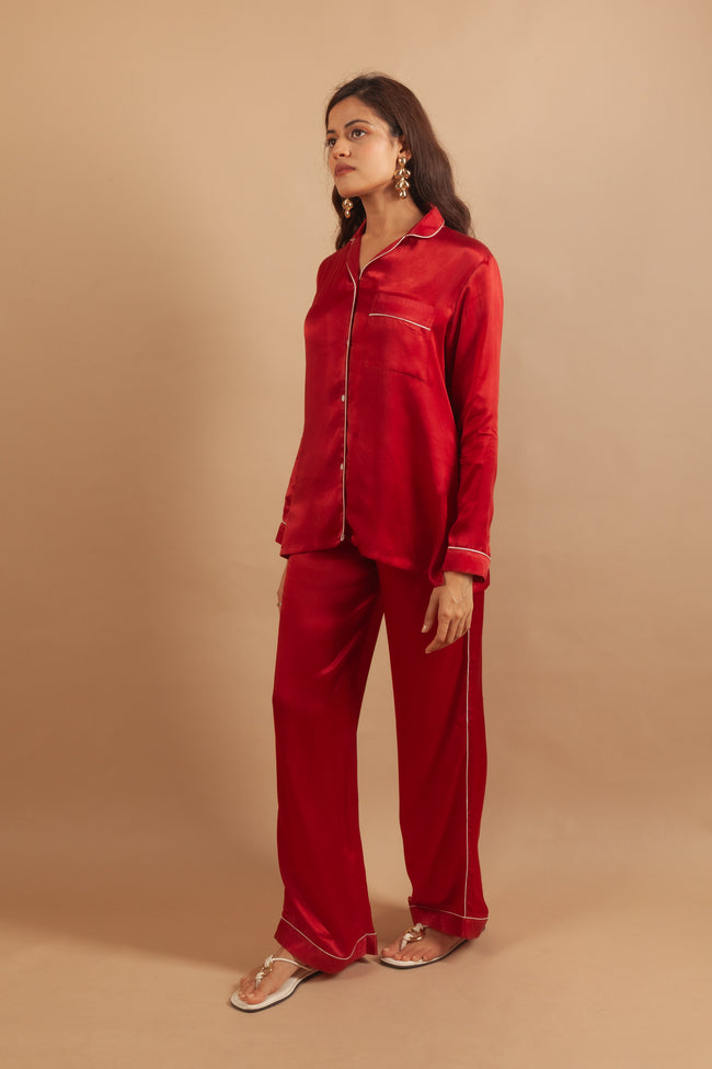 The Scarlet Red Pajama Set