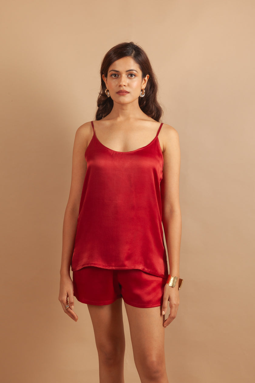 The Scarlet Red Knicker Lounge Set