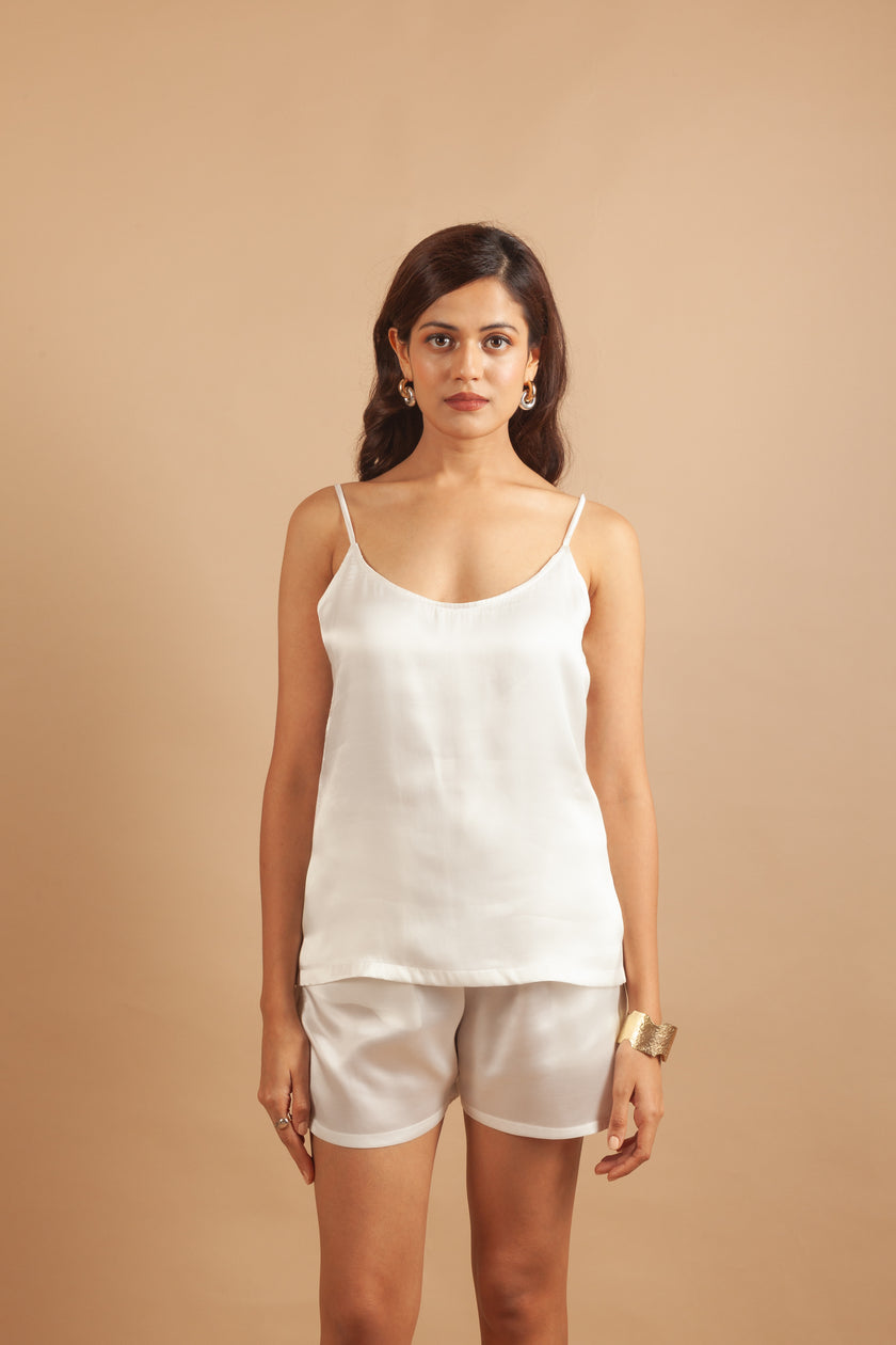 The Pearl White Knicker Lounge Set